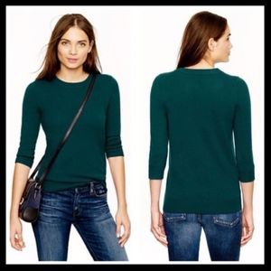 J Crew Teal Green Wool Tippi Sweater